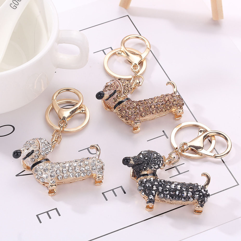 Dog Dachshund Keychain 002