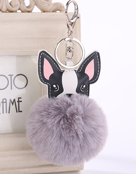 Stock Show 6Pcs/Pack Cute French Bulldog Shape Silicone Key Cover PVC  Rubber Lovely Key Cap Keychain Key Holder Key Ring Women Bag Phone Charm  Accessory Dog Lover Friends Kids Gift, Assorted Color 