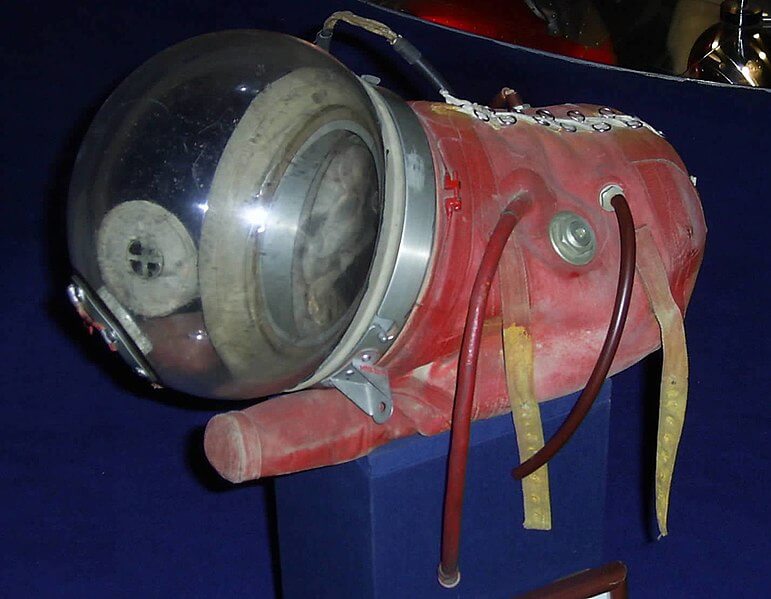 Space suit worn by Laika the dog
