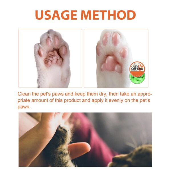 Natural Dog Paw Balm Before and After